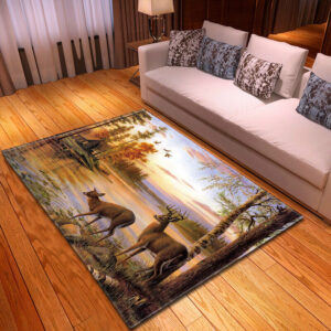 Deer Rug Living Room Area Rug Home Decor